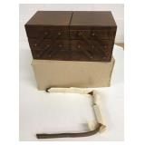 New Old Stock Wooden Sewing Box