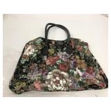 New Vintage Black & Floral Bag