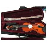 Mendini 1/2 MV200 Solid Wood Violin w/Case