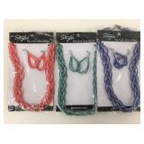 3 New Necklace & Earring Sets