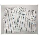 New 2 Pc Mens Size M Cotton PJ Set