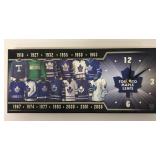 Toronto Maple Leafs Clock 6" x 14"