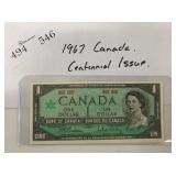 1967 Canada Centennial Banknote