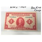 1943 Netherlands 1 Gulden