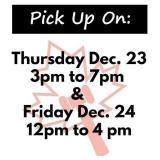 IMPORTANT! Pick up days/times: