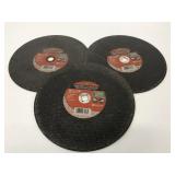 3 Mibro 14" x 1/8" Cut-Off Blades