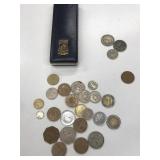 Lot of Assorted Coin Currency - Some Silver