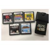 5 Nintendo DS Games & DSI Action Replay