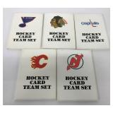 5 NHL Team Set Card Holders - No Cards
