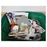 Tote Full of Mixed Hockey Memorabilia