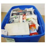 Tote Full of Mixed Sports Memorabilia