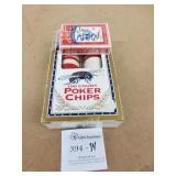 New Poker Chips & Deck of Cards