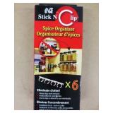 Stick N Clip Spice Organizer