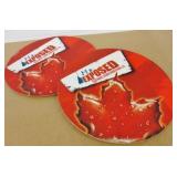 2 Molson Canadian 27.5" Round Table Tops No Legs