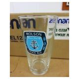 Case of 12 Molson Stock Ale 20 OZ Pub Glasses