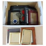 Box Lot of Mixed Sized Photo Frames