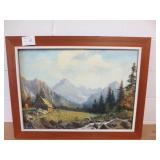 Signed Canvas Painting 33x26"