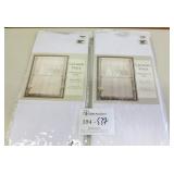 2 Crushed Voile Rod Pocket Tiers