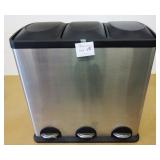 3 Bin Trash/Recycling Stainless Steel Can
