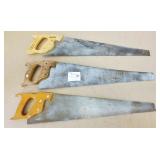 Hand Saw lot x3