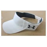 New Under Armour White Golf Visor Adjustable