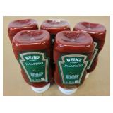 5 Heinz Jalapeno Ketchup 375ml Each