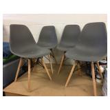 4 New Bucket Style Chairs Scratched Up By