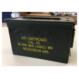 Metal 50 Cal. Ammo Box 11x7x6"