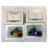 2 Die Cast Autocraft Road Service Motorcycles