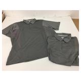 2 New Team 365 Mens Size 3XL Golf Shirts Grey