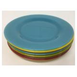 10 Coloured Glass 10" Plates