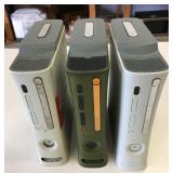 3 AS IS Xbox 360 Systems w/Hard Drives