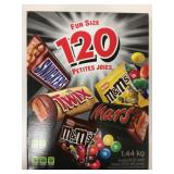 Box of 120 Fun Size Snack Bars Assorted