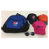 New Pepsi Backpack, Hats & Sunglasses