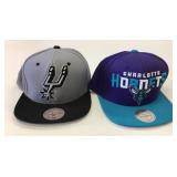 2 Mitchell & Ness Basketball Hats