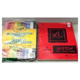 Crayola Construction & Canson Sketch Paper Books