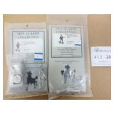 2 Metal Adolf Hitler German Chancellor Miniatures