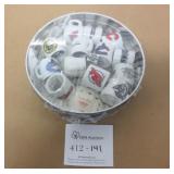 Small Hockey Sport Tin/Collector Mini Cups