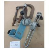 Table Hook Up Clamp & 2 Large Clamps