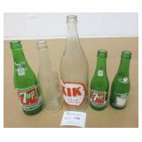 7Up, Pepsi, KIK & Canada Dry Bottles