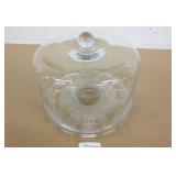 Large Glass Cake Stand w/Cover