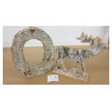 2 Birch Bark Décor Items