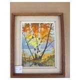 Painting on Board, Framed 21.5x27.5"