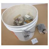 5 Gal Bucket & Mixed Bolts, Screws Nuts Lot