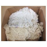 Box Lot of Mostly Lace Doillies