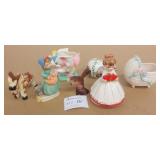 Ceramic Trinket Lot - Lefton, Giftcraft Plus