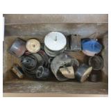 Metal Box w/Lot of Hole Saws