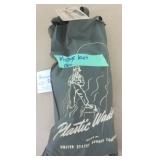 New Old Stock Plastic Waders Size M