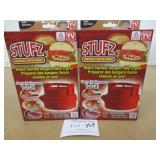 2 New Stufz Burger Stuffer