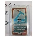 Pan American Silver Plated 1oz Ignot Bar